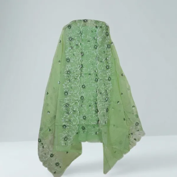 Kotadoria_Light_Green_Cotton_Blend_Kota_Doria_Unstitched_Dress_Material_For_Women