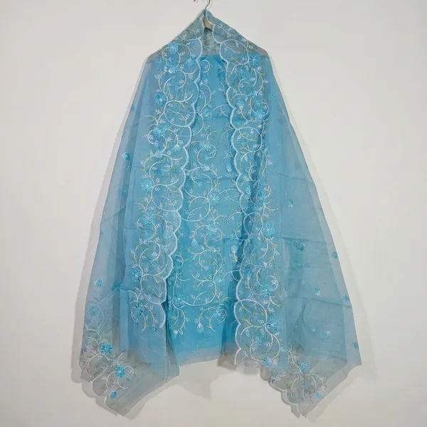 Kotadoria_Blue_Cotton_Blend_Kota_Doria_Unstitched_Dress_Material_For_Women