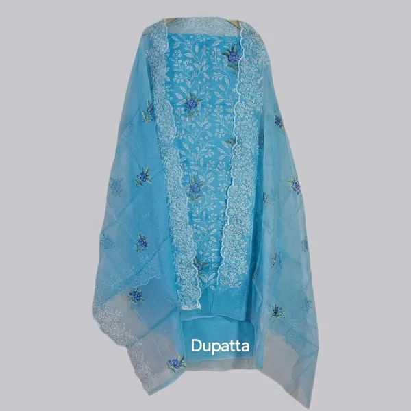 Kotadoria_Sky_Blue_Cotton_Blend_Unstitched_Dress_Material_For_Women