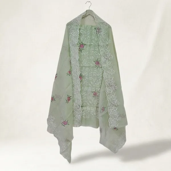 Kotadoria_Pista_Green_Cotton_Blend_Unstitched_Dress_Material_For_Women