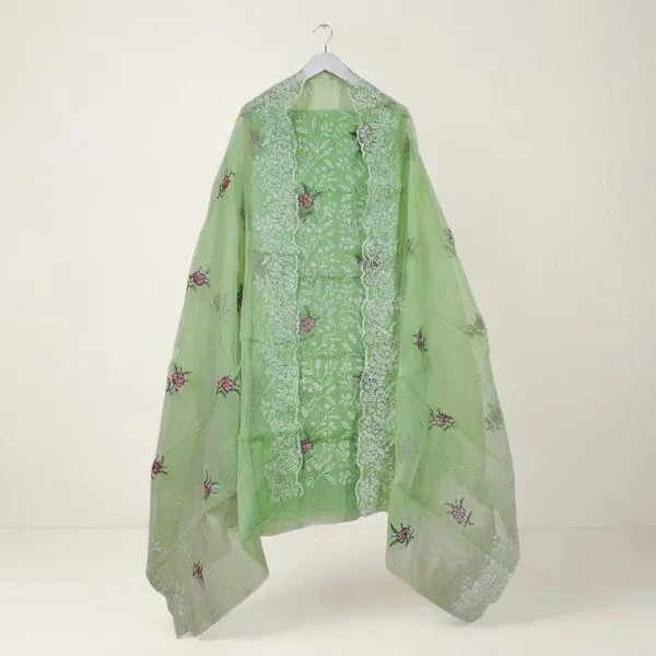 Kotadoria_Green_Cotton_Blend_Unstitched_Dress_Material_For_Women