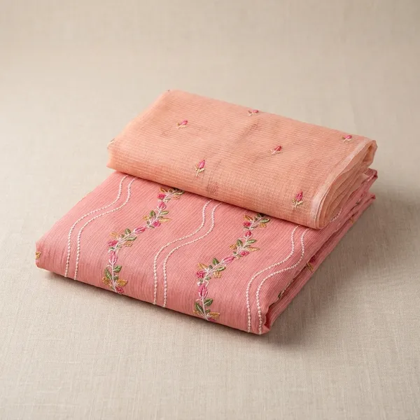 Kotadoria_Peach_Cotton_Blend_Unstitched_Dress_Material_For_Women