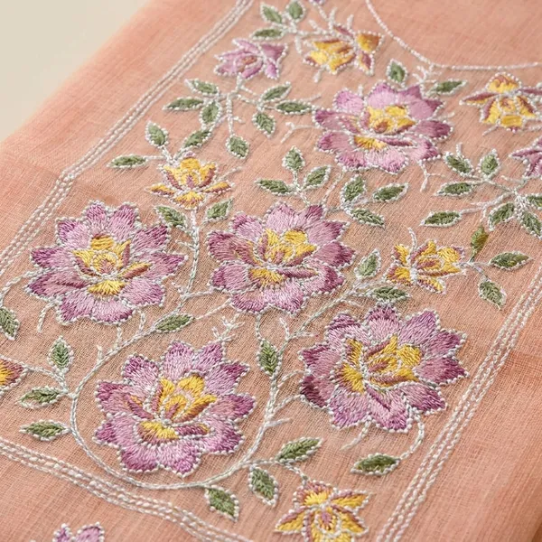 Kotadoria_Peach_Cotton_Blend_Unstitched_Dress_Material_For_Women