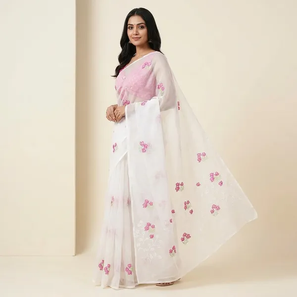 Kotadoria_White_Cotton_Saree_For_Women