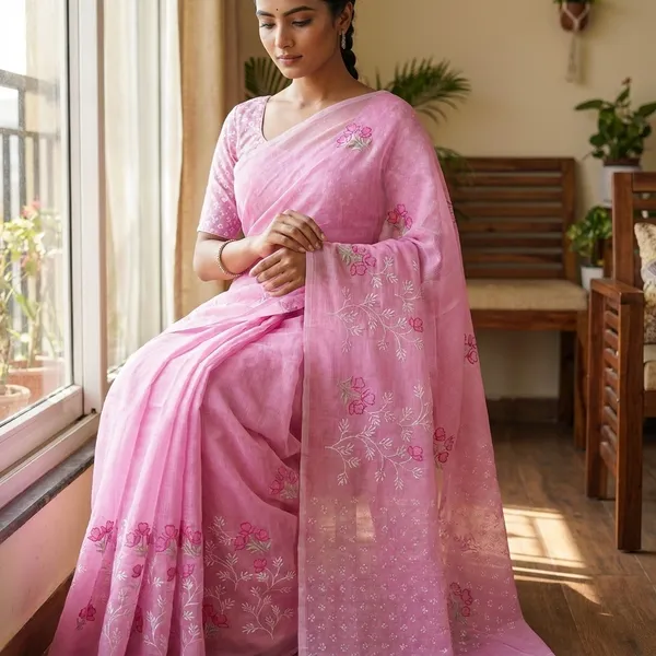 Kotadoria_Pink_Cotton_Saree_For_Women