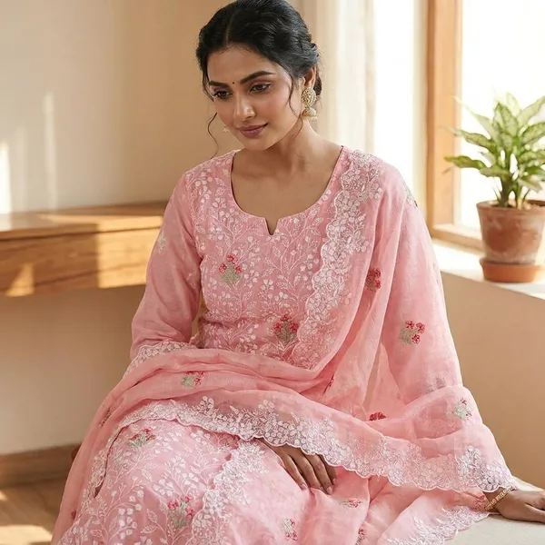 Kotadoria_Peach_Cotton_Unstitched_Dress_Material_For_Women