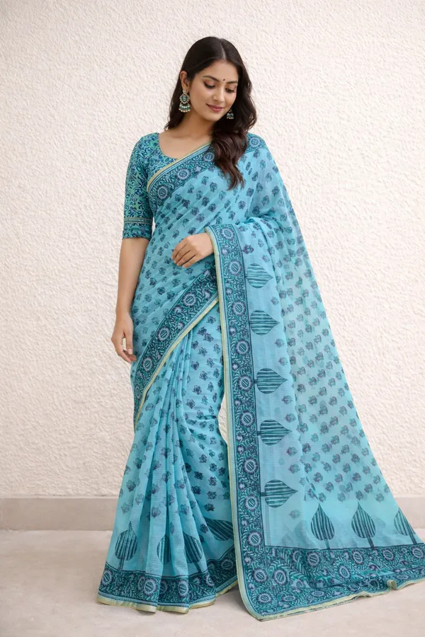 Kotadoria_Mint_Cotton_Saree_For_Women