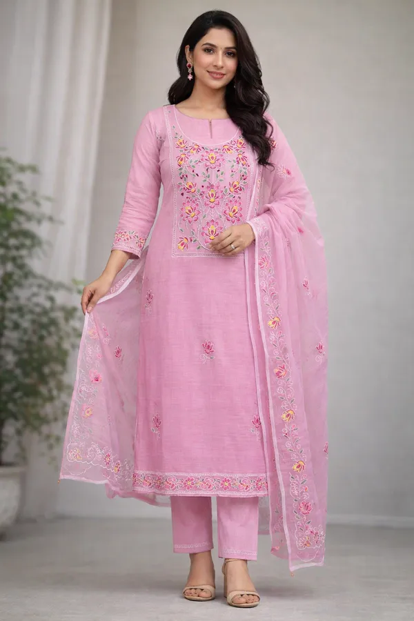 Kotadoria_Pink_Cotton_Blend_Unstitched_Dress_Material_For_Women