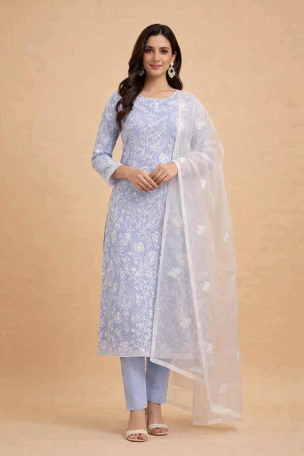 Kotadoria_Gray_Cotton_Blend_Unstitched_Dress_Material_For_Women