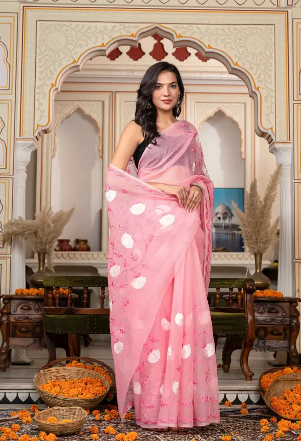 Kotadoria_Blush_Pink_Cotton_Saree_For_Women