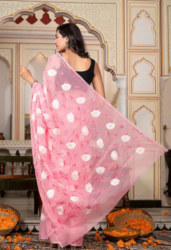 Kotadoria_Blush_Pink_Cotton_Saree_For_Women