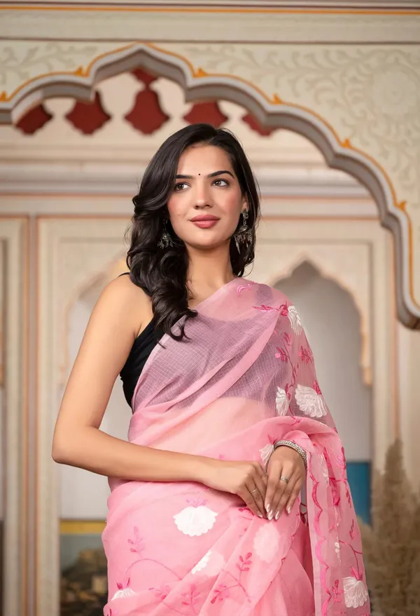 Kotadoria_Blush_Pink_Cotton_Saree_For_Women