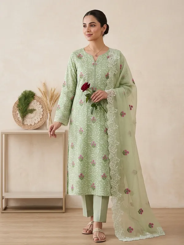 Kotadoria_Green_Cotton_Unstitched_Dress_Material_For_Women