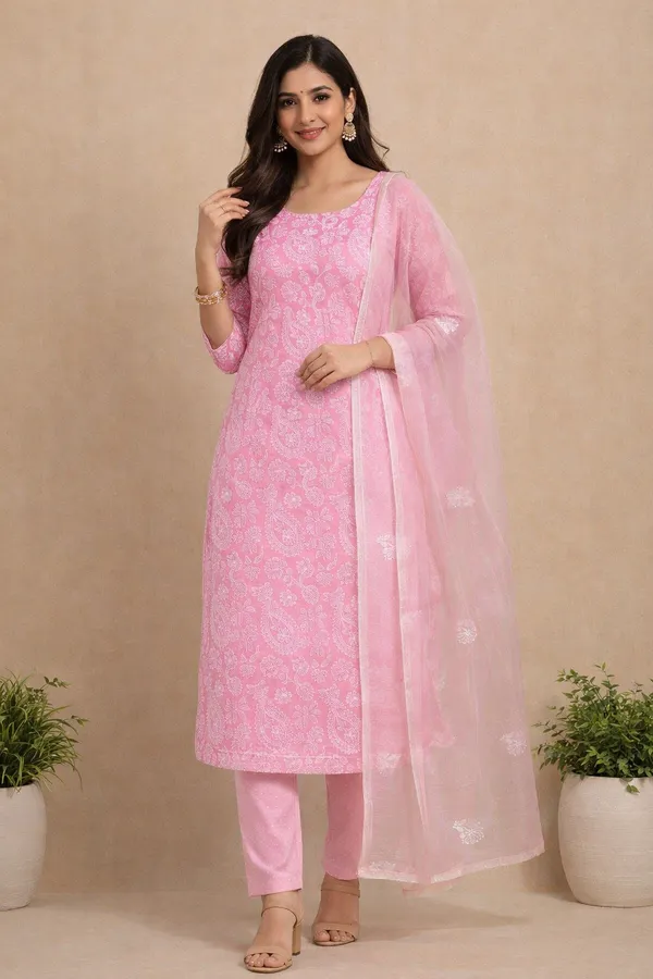 Kotadoria_Pink_Cotton_Blend_Unstitched_Dress_Material_For_Women