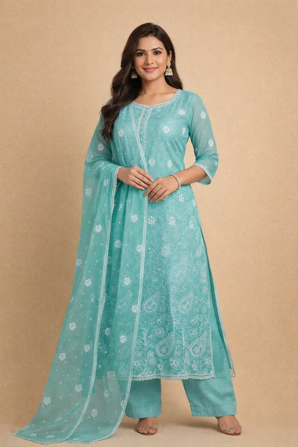 Kotadoria_Green_Mint_Cotton_Blend_Unstitched_Dress_Material_For_Women
