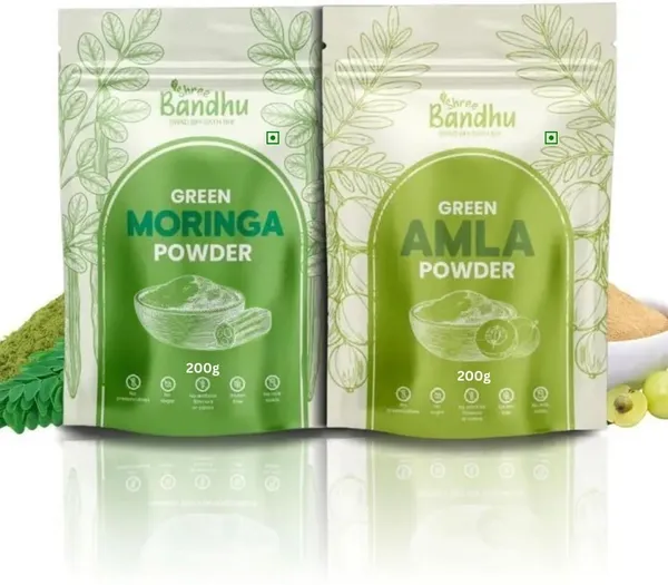 Moringa_And_Amla_Powder_Combo_Pack_Of_2_|_Pure_And_Edible_200_Gm_Each