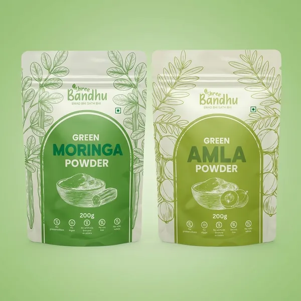 Moringa_And_Amla_Powder_Combo_Pack_Of_2_|_Pure_And_Edible_200_Gm_Each