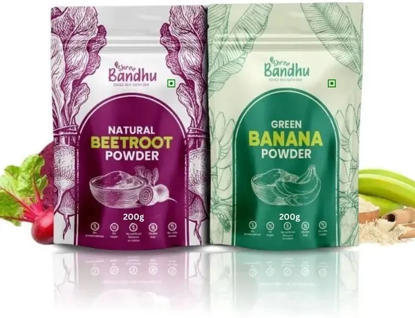 Beetroot_Powder_And_Banana_Powder_Combo_Pack_Of_2_|_Pure_And_Natural_|_200_Gm_Each