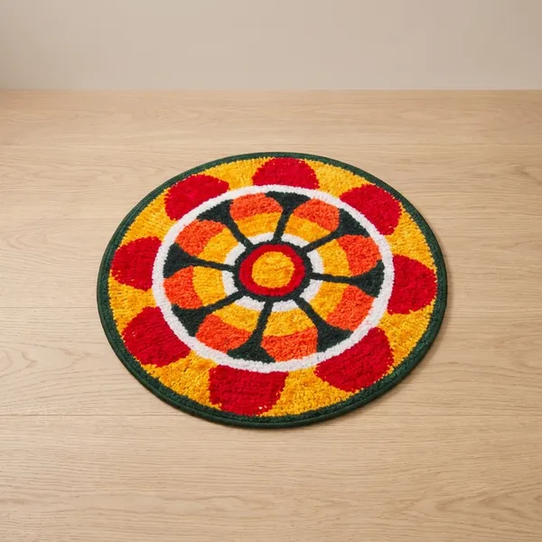 Handwoven_Circular_Floral_Doormat_With_Anti-Slip_Tpr_Backing