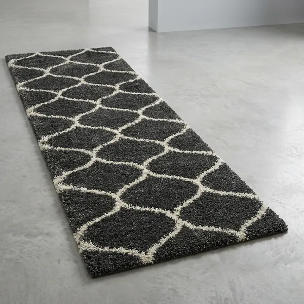 Charcoal_Black_And_Ivory_Moroccan_Trellis_Pattern_Shag_Runner_Rug