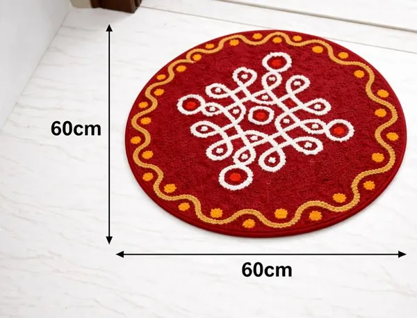 Premium_Round_Rangoli_Floor_Mat_With_Anti-Skid_Backing_-_60Cm_Diameter