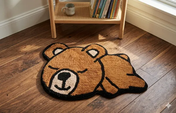 Adorable_Brown_Bear_Shaped_Doormat