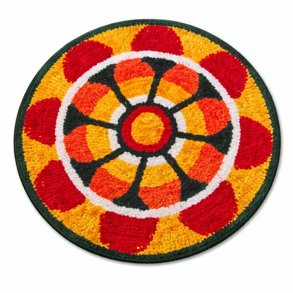 Handwoven_Circular_Floral_Doormat_With_Anti-Slip_Tpr_Backing