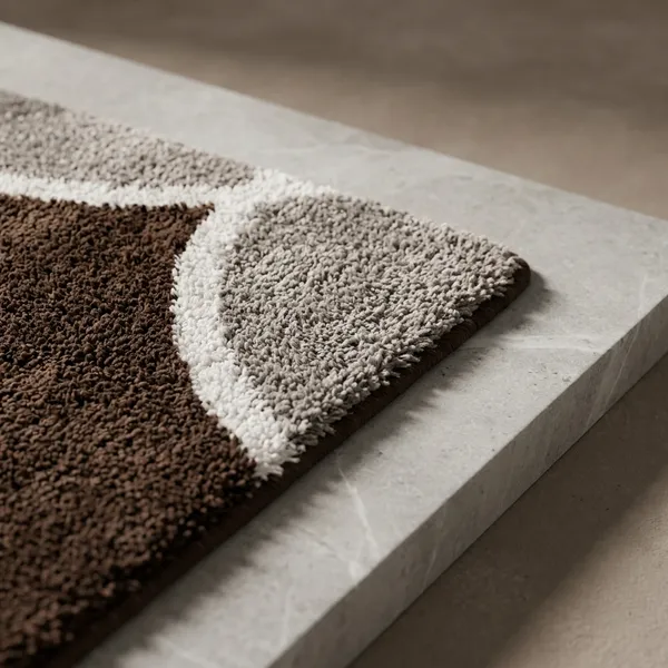 Black_Premium_Soft_Shaggy_Runner_Rug_With_Abstract_Design