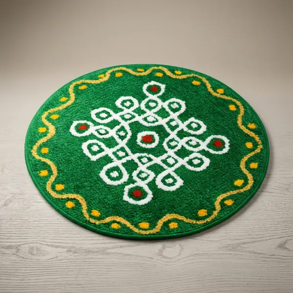 Premium_Green_Kolam_Design_Anti-Skid_Doormat_With_Trp_Backing