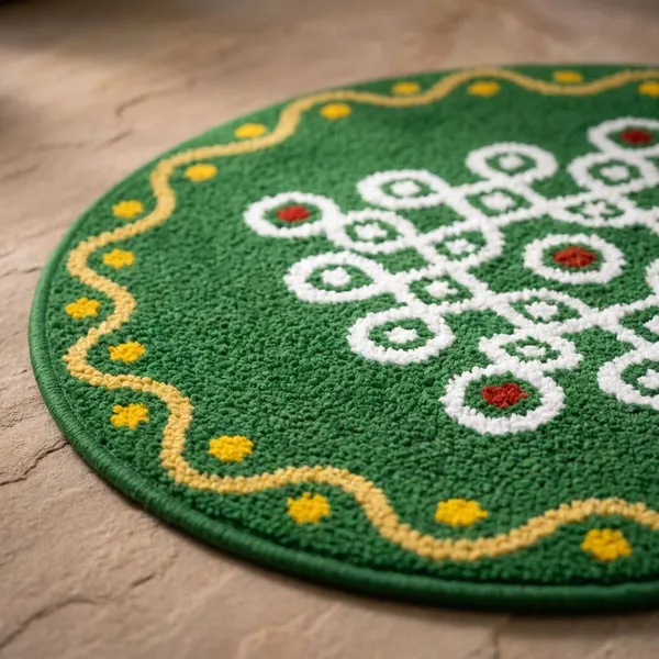 Premium_Green_Kolam_Design_Anti-Skid_Doormat_With_Trp_Backing