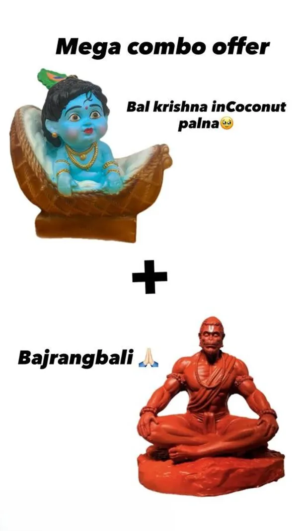 Mega_Combo_Of_Cute_Krishna_And_Powerful_Hanuman_Idol_Set_For_Home_Temple_Gift_Decor