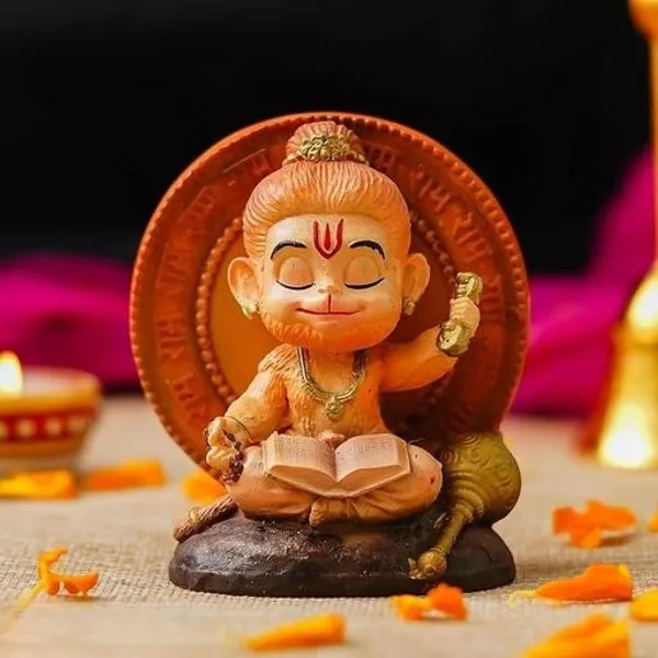 Multicolour_Hanuman_Ji_Inspired_Sitting_Decorative_Showpiece_For_Home_Decor
