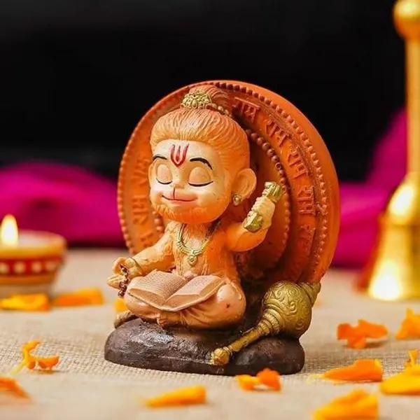 Multicolour_Hanuman_Ji_Inspired_Sitting_Decorative_Showpiece_For_Home_Decor