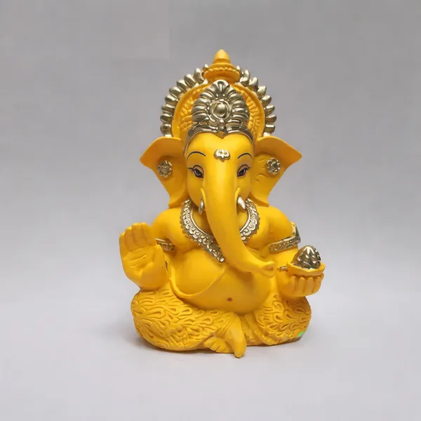 Premium_Yellow_Resin_Ganesha_Idol_For_Home_Decor