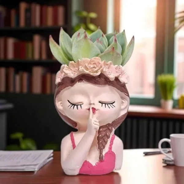 Cute_Girl_Face_Planter_Shushing_Girl_Flower_Pot_Showpiece_For_Home_Decor