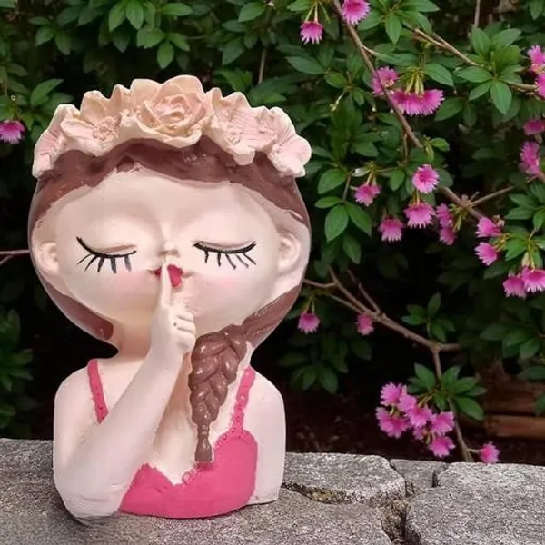 Cute_Girl_Face_Planter_Shushing_Girl_Flower_Pot_Showpiece_For_Home_Decor