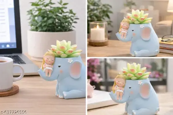 Cute_Blue_Elephant_Sleeping_Fairy_Resin_Decorative_Pot_For_Home_Office_Desk
