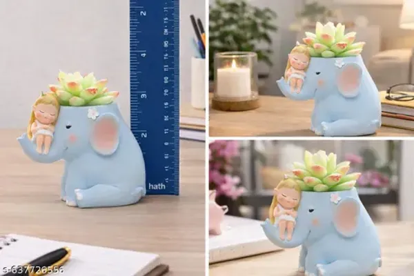 Cute_Blue_Elephant_Sleeping_Fairy_Resin_Decorative_Pot_For_Home_Office_Desk
