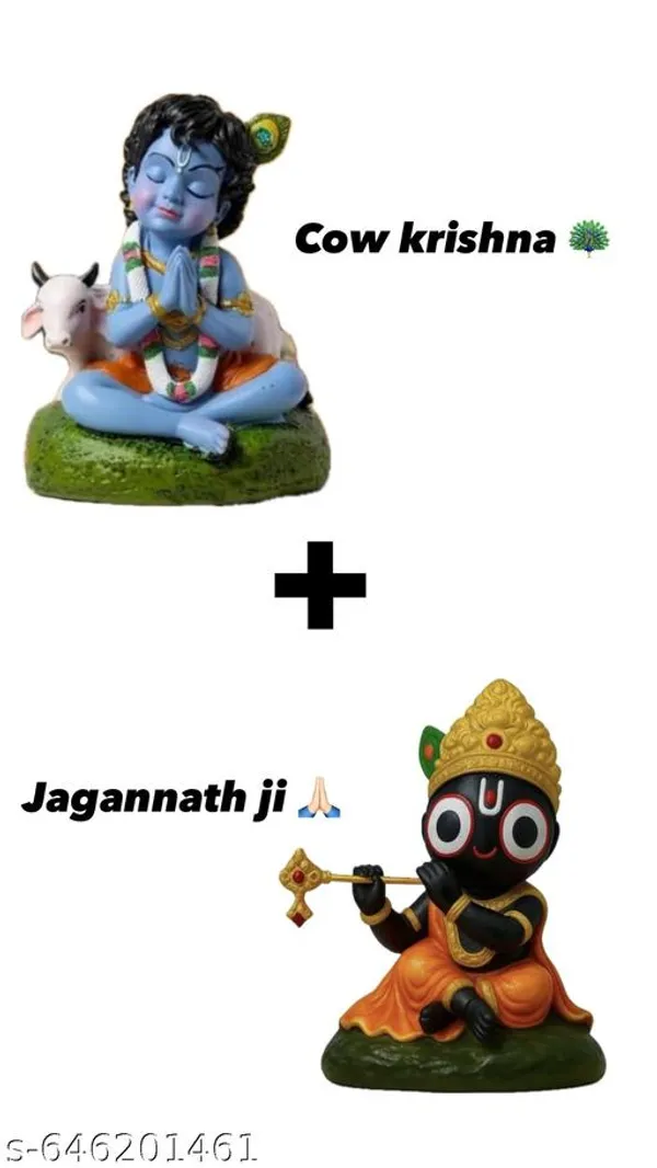 Mega_Combo_Of_Cow_Krishna_Jagannath_Ji_And_Cute_Krishna_For_Home_Decor