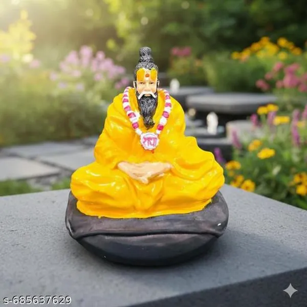 Premchand_Maharaj_Ji_Idol_In_Yellow_Dress_Resin_Showpiece_For_Home_Decor