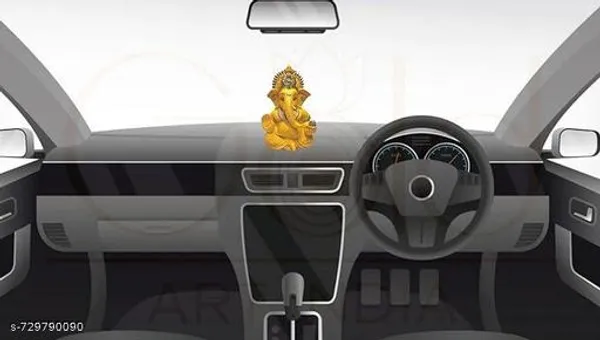 Yellow_Golden_Resin_Ganesha_Idol_For_Home_Decor