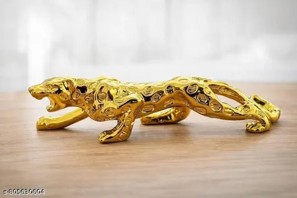 Gold_Plated_Panther_Figurine_Animal_Sculpture_For_Home_Decor