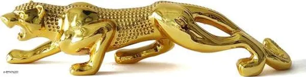 Golden_Prowling_Leopard_Jaguar_Ornament_On_Glass_Base