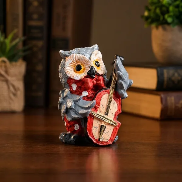 Owl_Cellist_Figurine_For_Home_Decor