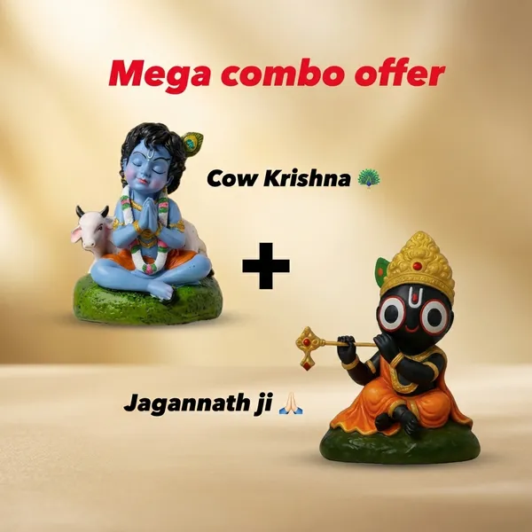 Mega_Combo_Of_Cow_Krishna_Jagannath_Ji_And_Cute_Krishna_For_Home_Decor