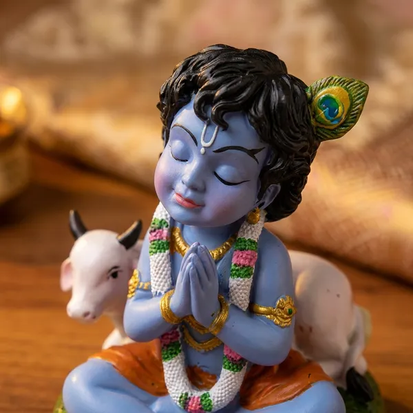 Bal_Krishna_Idol_With_Cow_For_Pooja_Room_Home_Decor