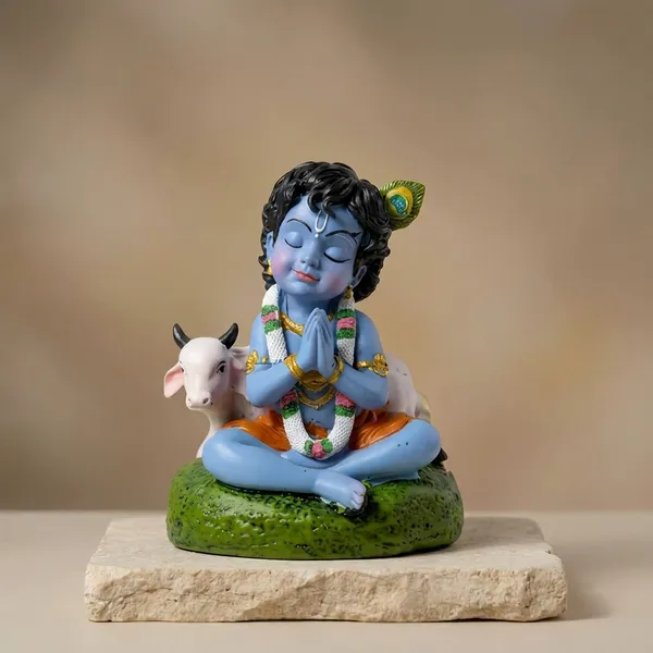 Bal_Krishna_Idol_With_Cow_For_Pooja_Room_Home_Decor