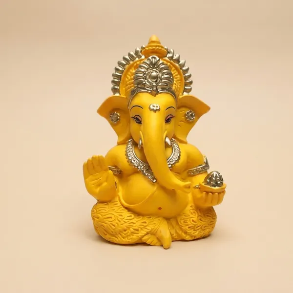 Premium_Yellow_Resin_Ganesha_Idol_For_Home_Decor