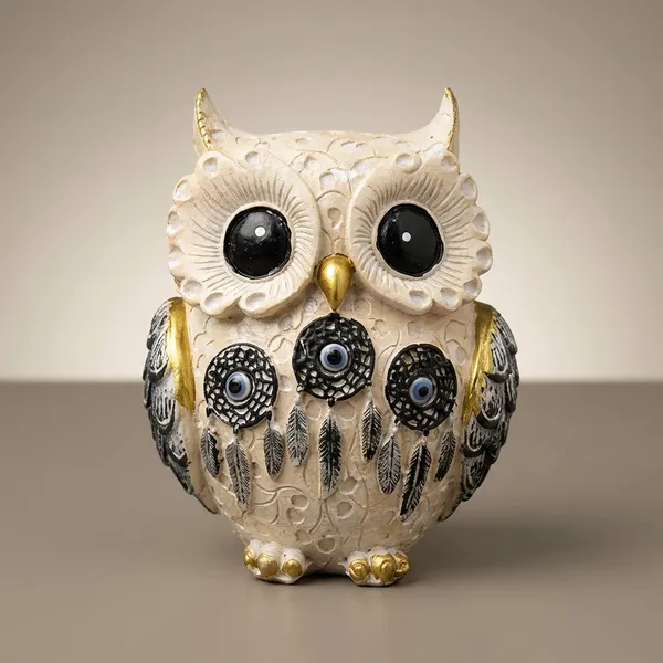 Boho_Style_Divine_Wisdom_Owl_Figurine_For_Home_Decor