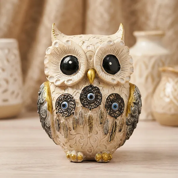 Boho_Style_Divine_Wisdom_Owl_Figurine_For_Home_Decor